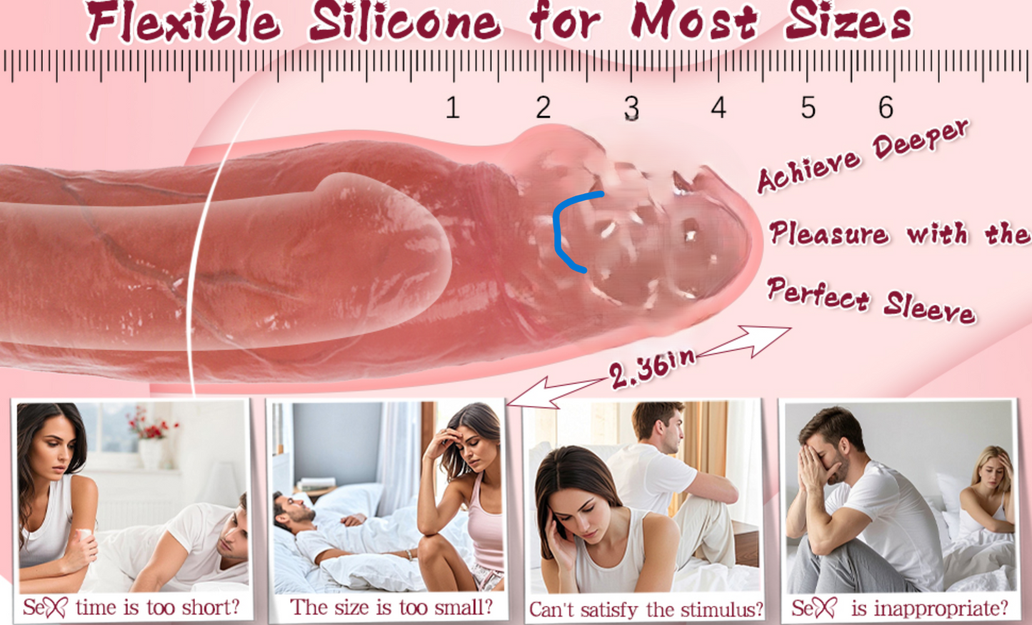 RealTouch Silicone Extension Sleeve(For Men)