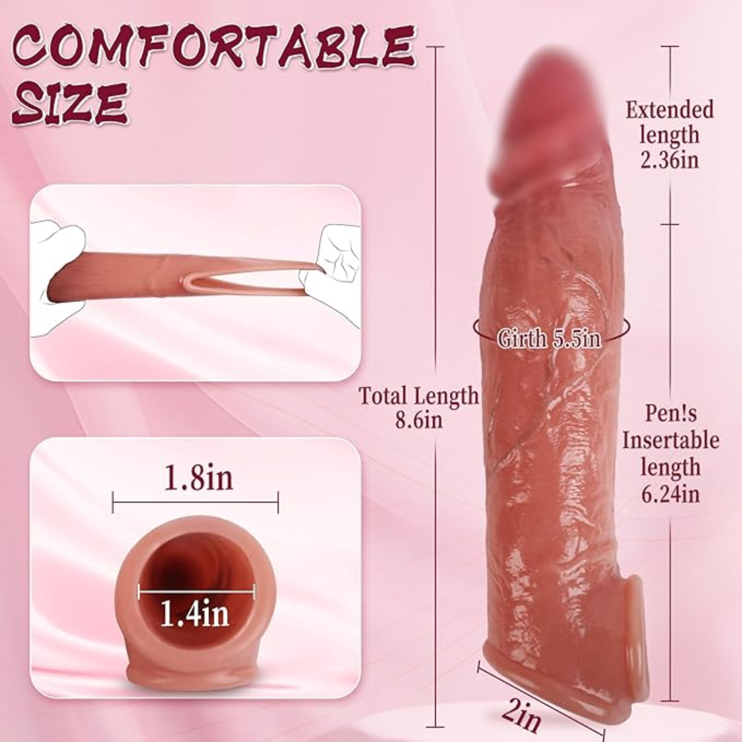 RealTouch Silicone Extension Sleeve(For Men)