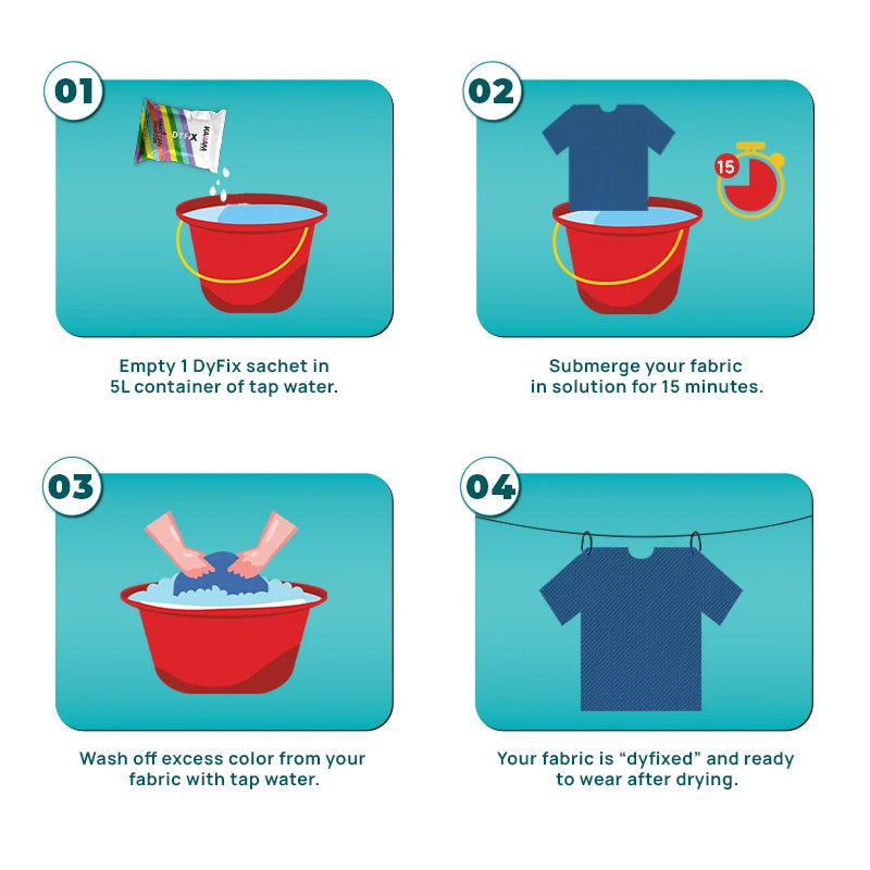 How to use DyFix Sachet step by step