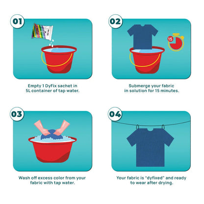 How to use DyFix Sachet step by step